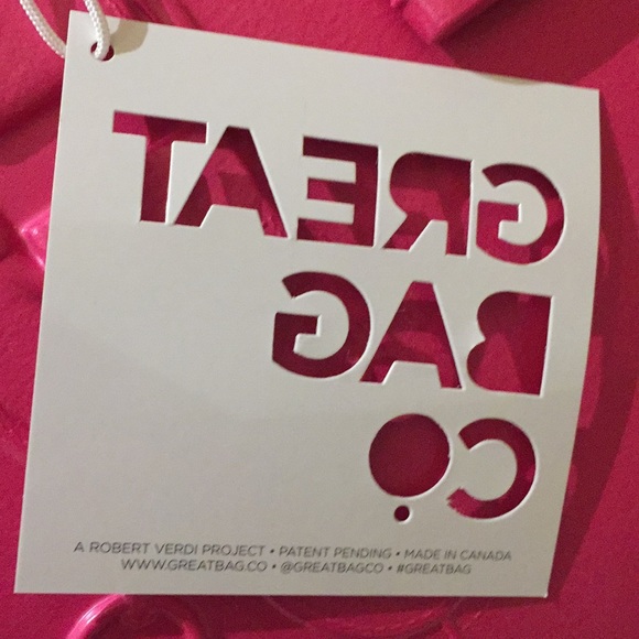 Great Bag Co. Model M Pink Rubber Purse Tote Hand Bag Shoulder Bag Desig… - Picture 3 of 16